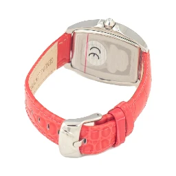 Red Leather Dress Watch