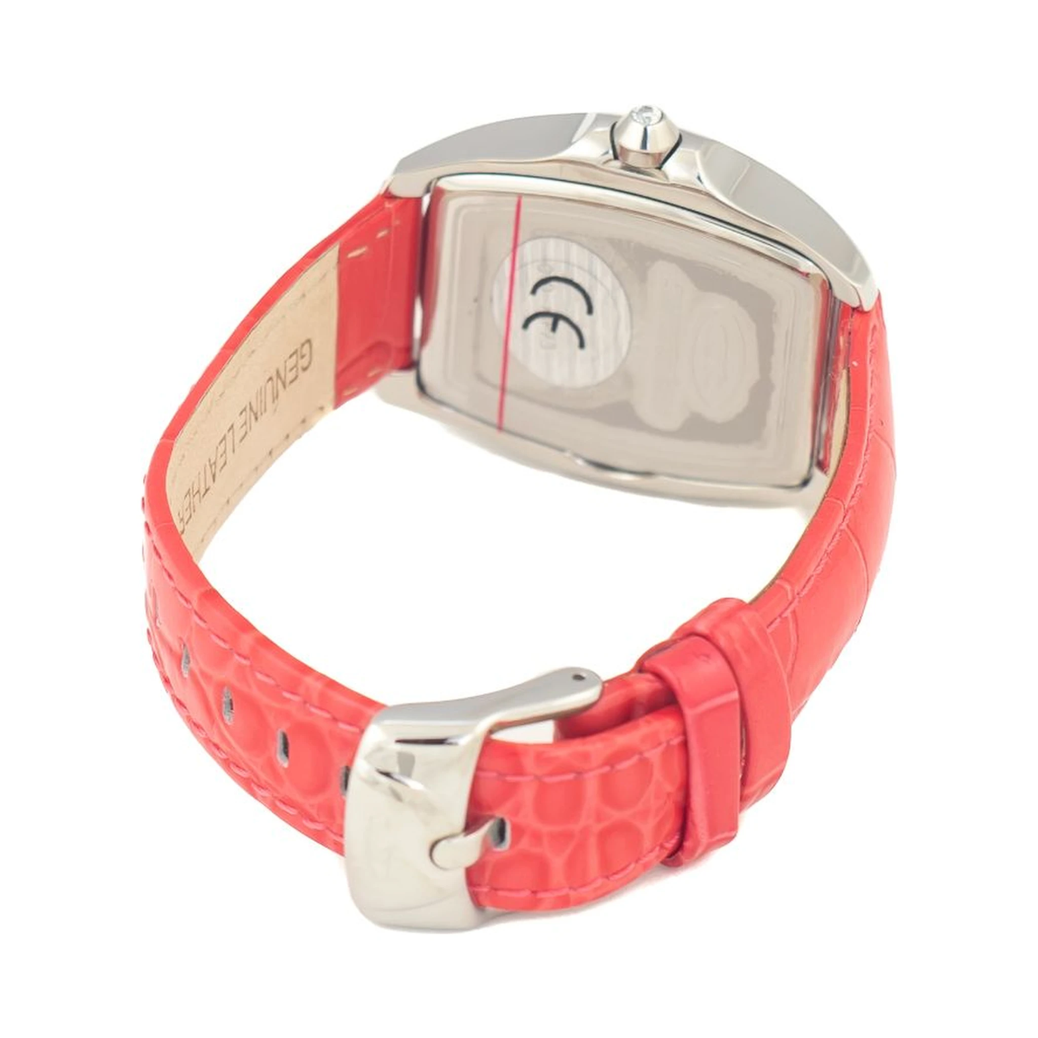 Red Leather Dress Watch