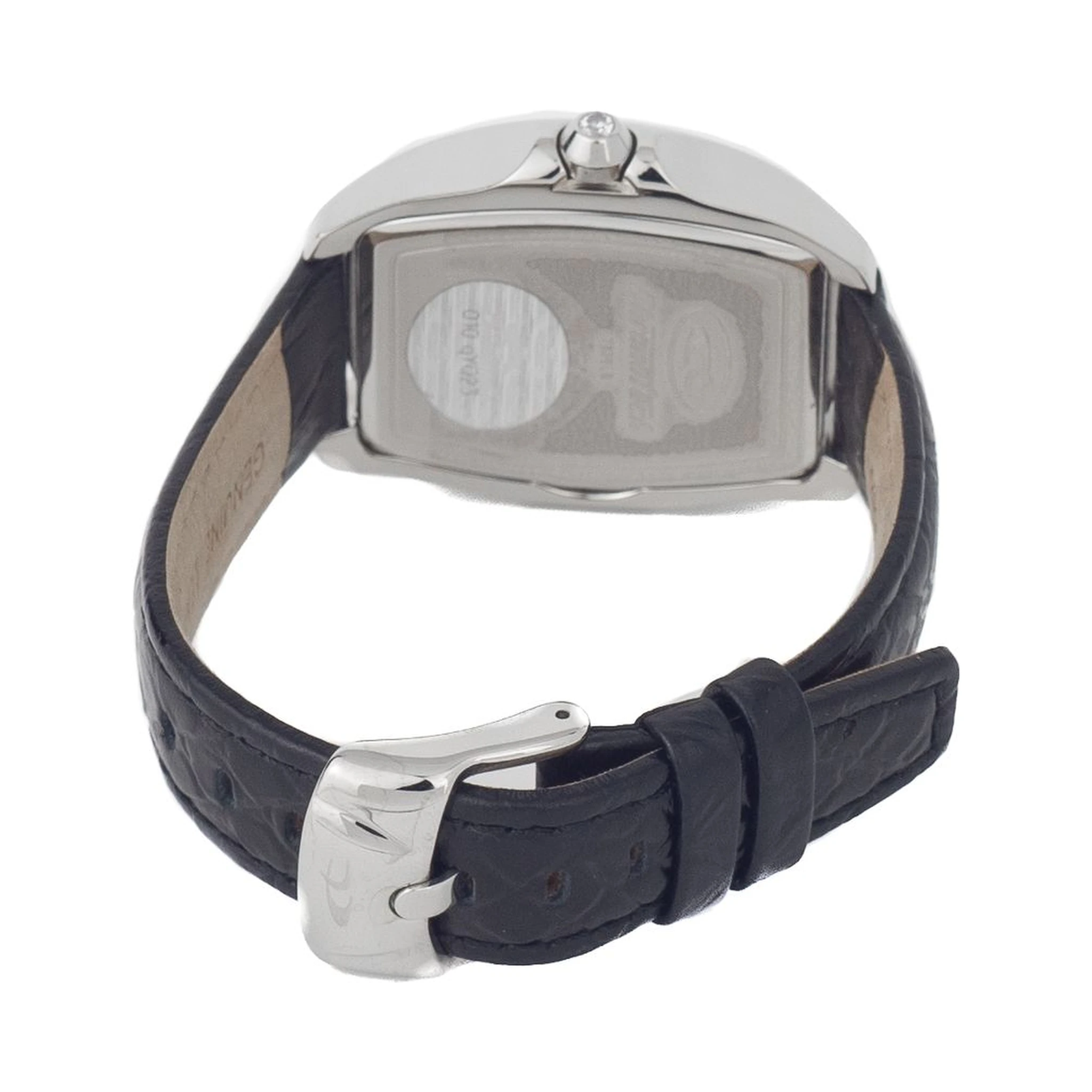 Black Leather Dress Watch