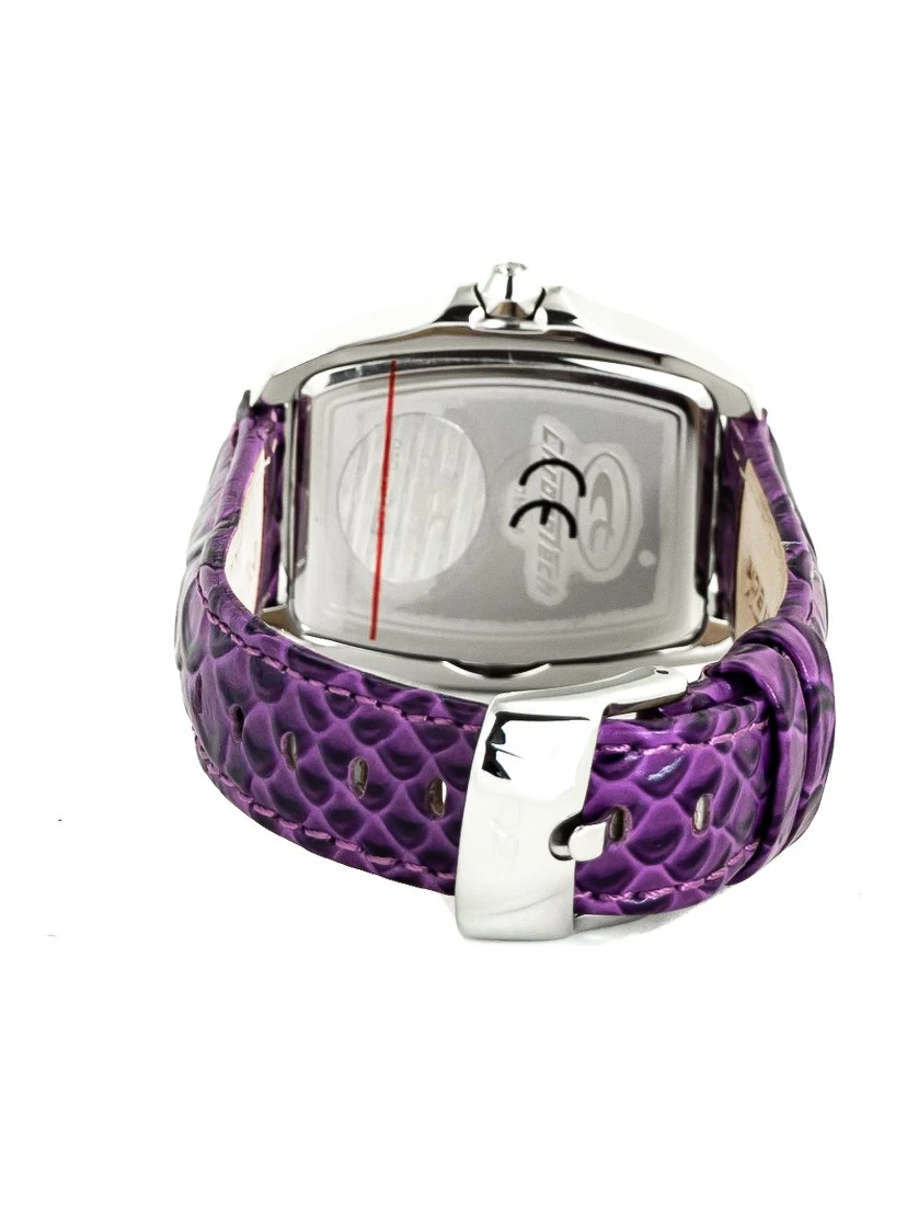 Purple Leather Dress Watch