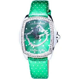 Green Leather Dress Watch