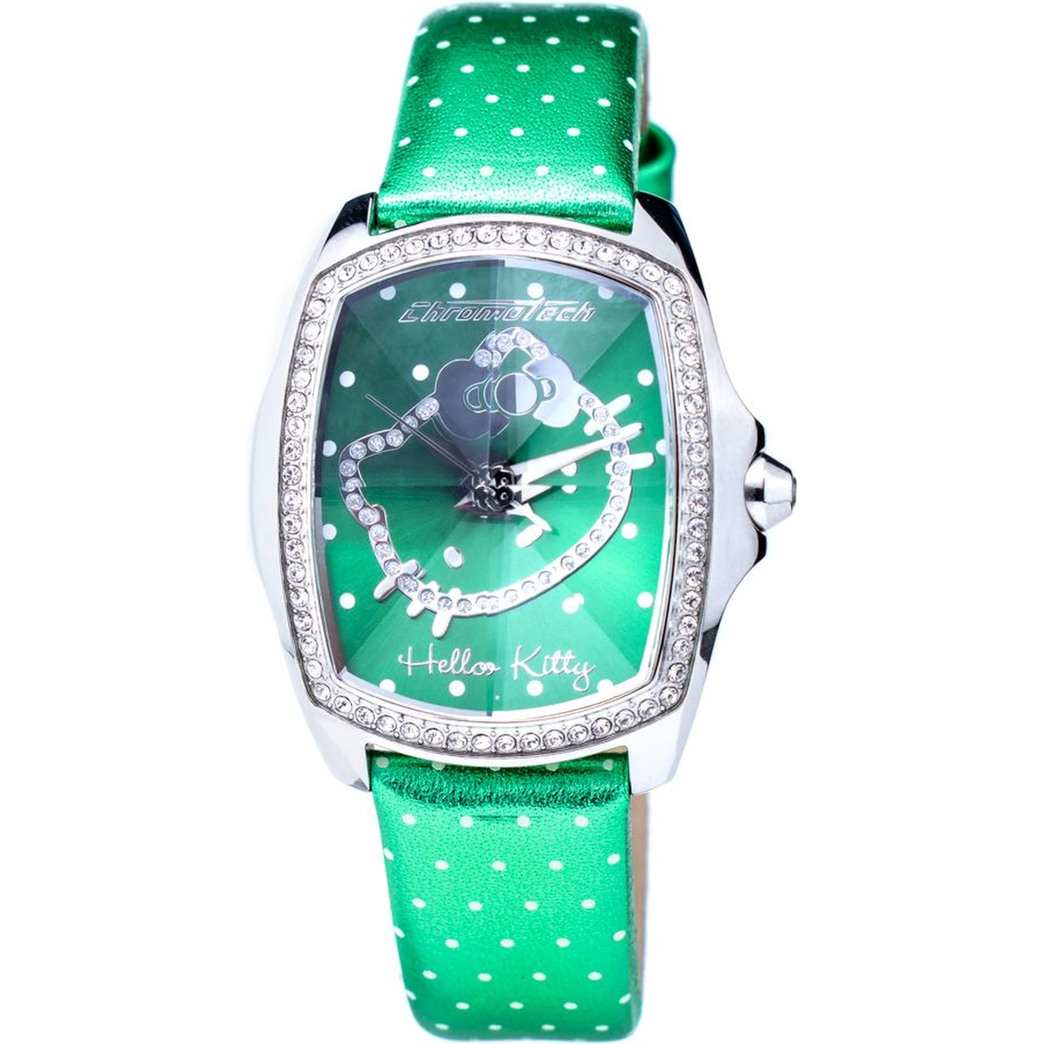 Green Leather Dress Watch