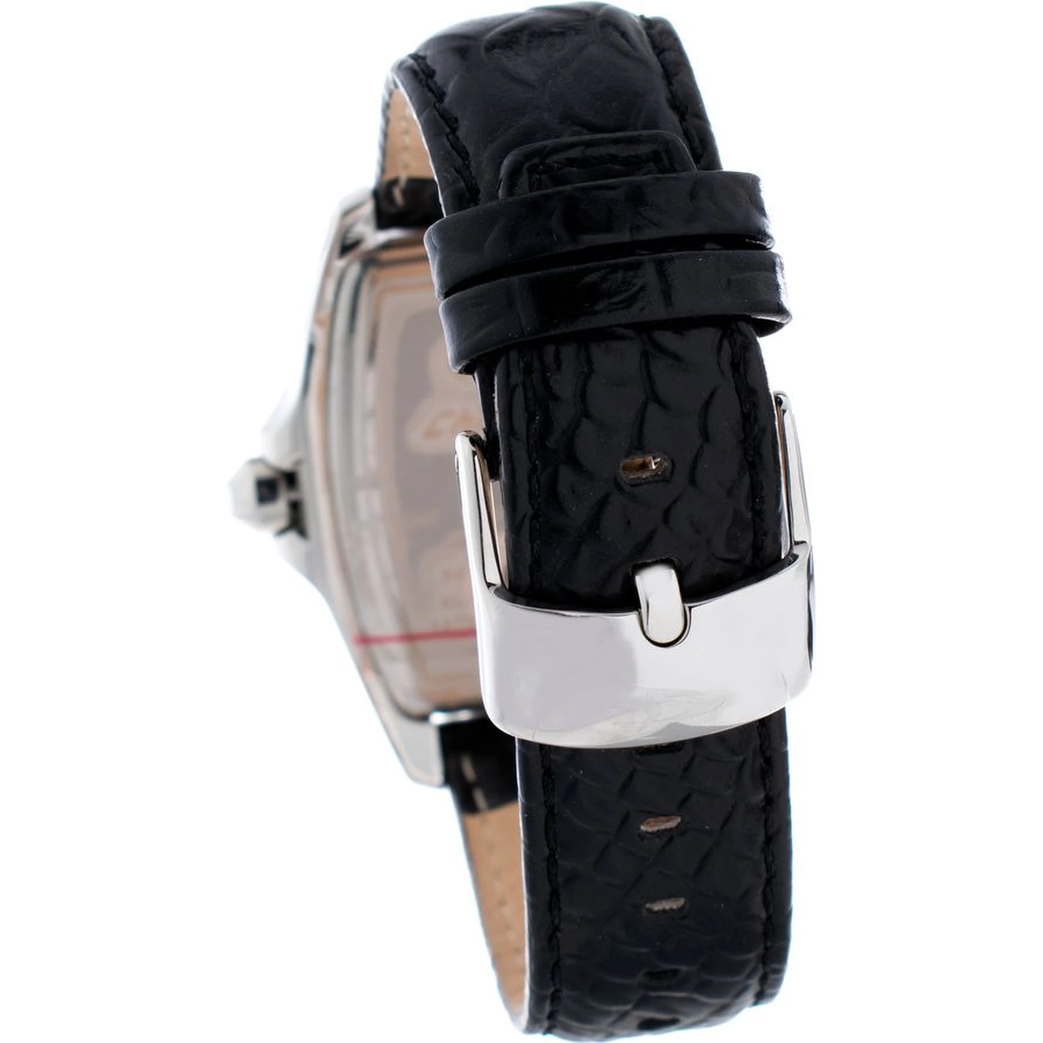 Black Leather Dress Watch