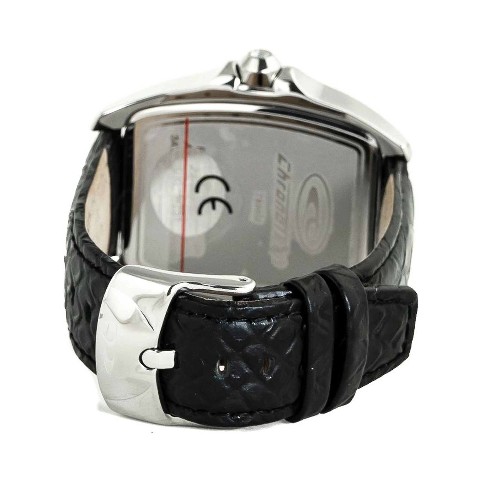 Black Leather Dress Watch