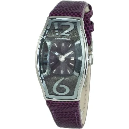 Purple Leather Dress Watch