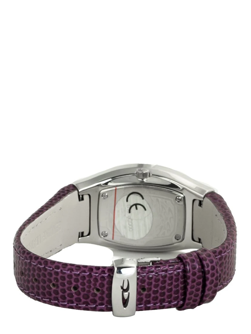 Purple Leather Dress Watch