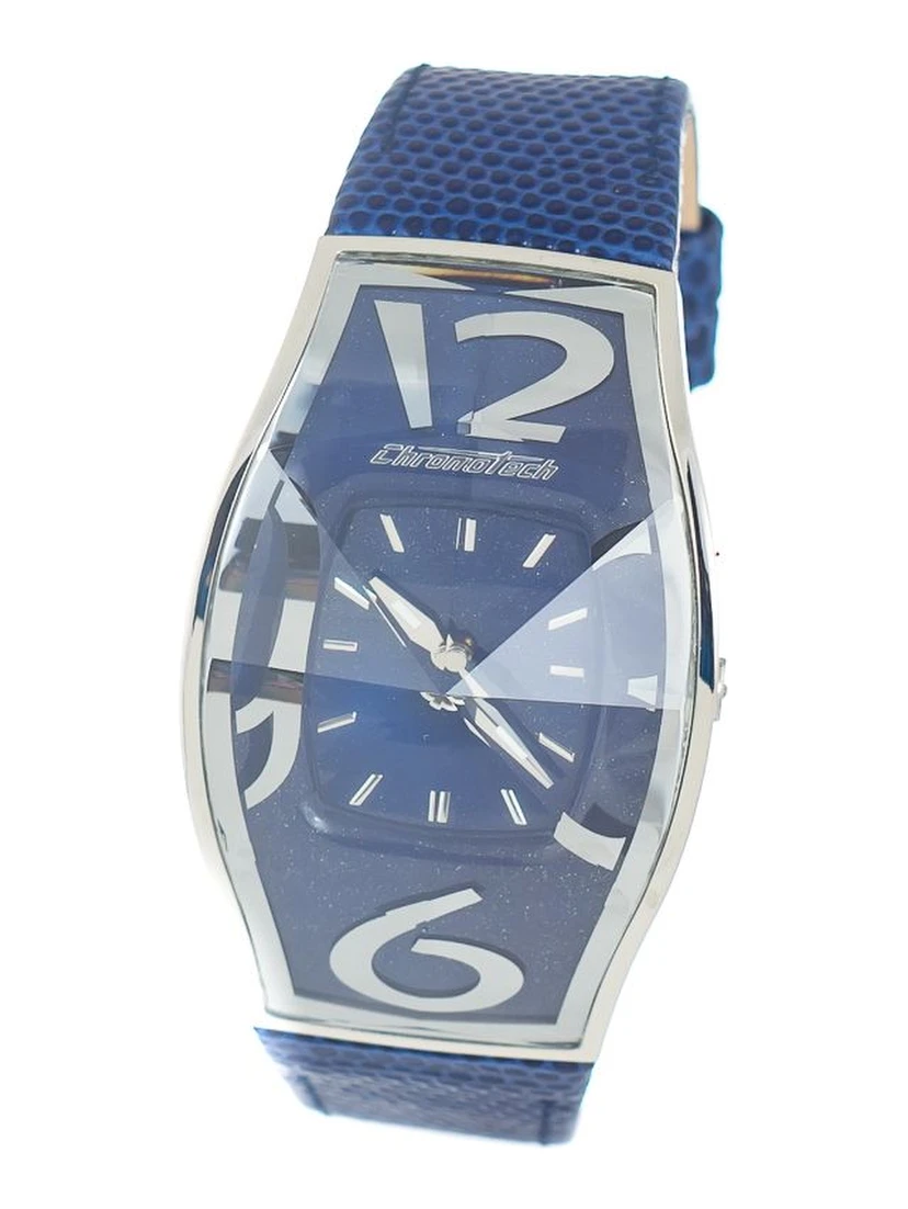 Blue Leather Dress Watch