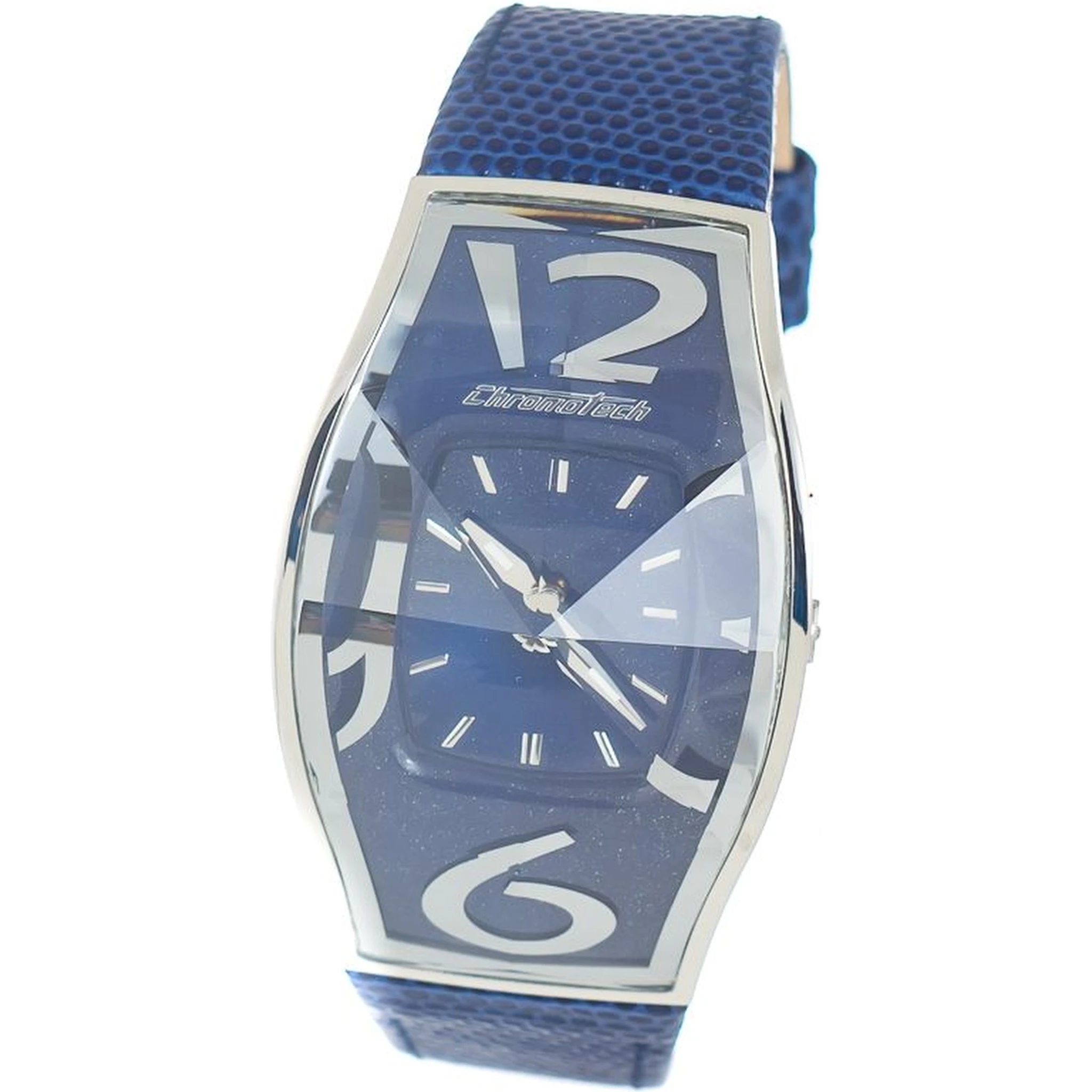 Blue Leather Dress Watch