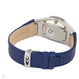 Blue Leather Dress Watch