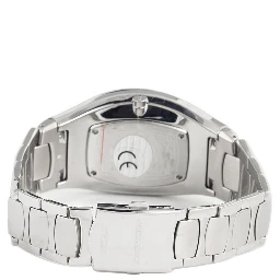 ساعة يد رسمية من الفولاذ المقاوم للصدأ الفضي