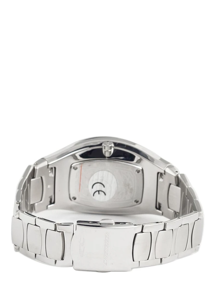 ساعة يد رسمية من الفولاذ المقاوم للصدأ الفضي