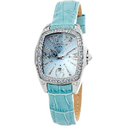 ساعة يد رسمية من الجلد الأزرق