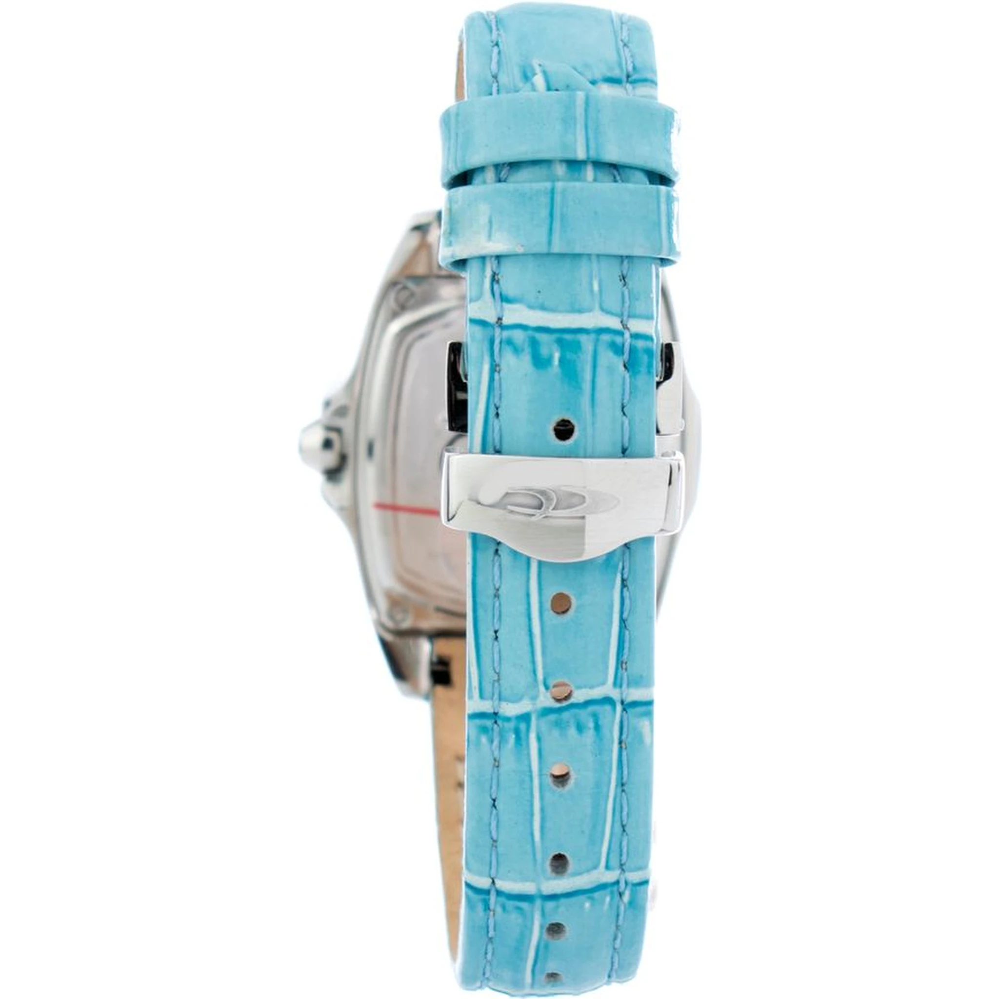 ساعة يد رسمية من الجلد الأزرق