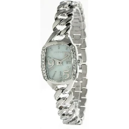 ساعة يد رسمية من الفولاذ المقاوم للصدأ الفضي