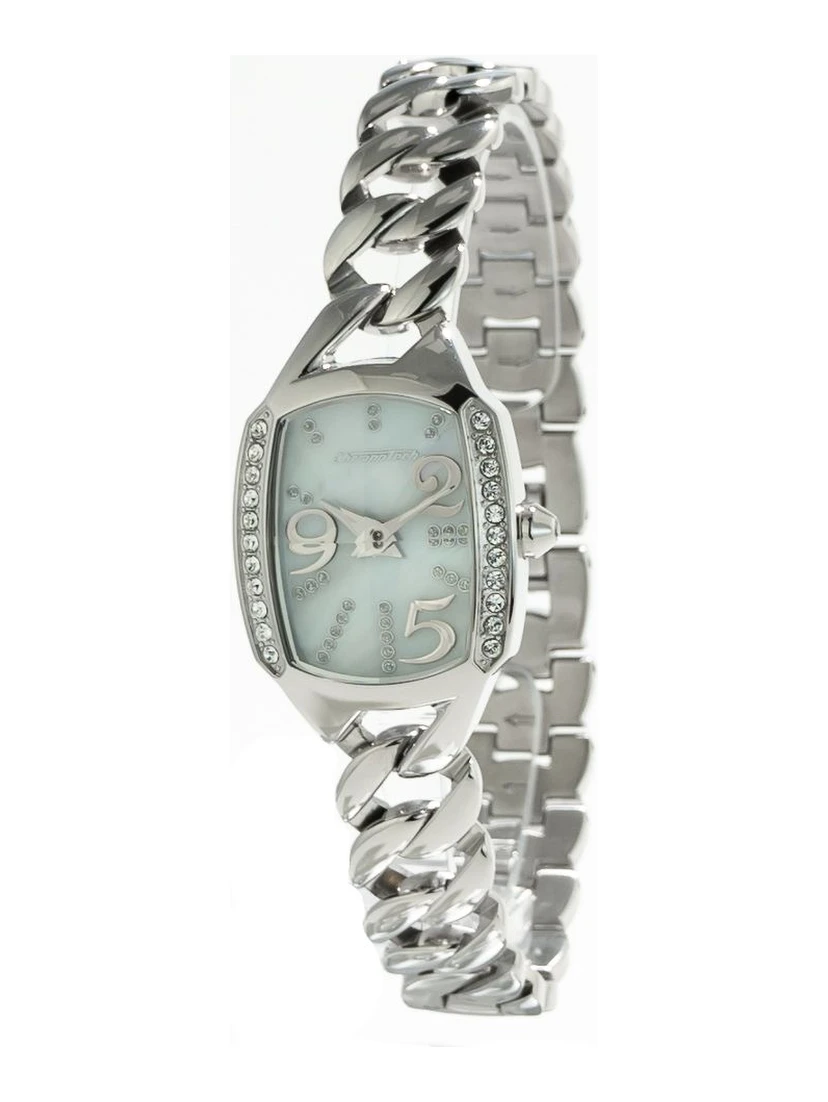 ساعة يد رسمية من الفولاذ المقاوم للصدأ الفضي