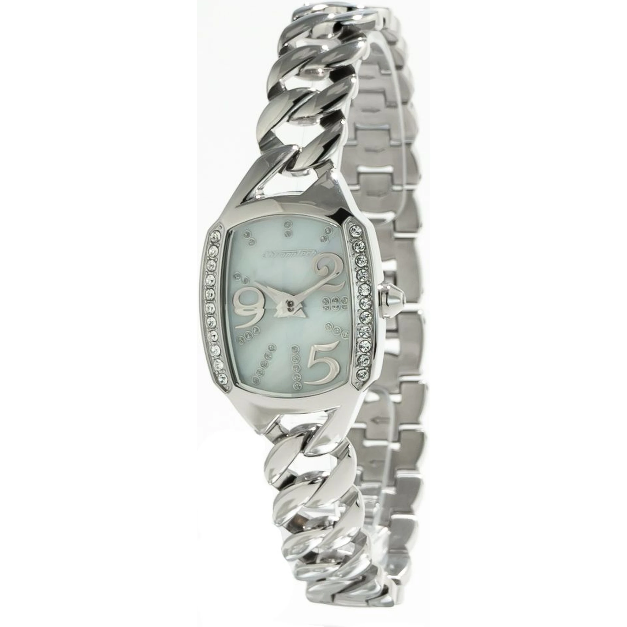 ساعة يد رسمية من الفولاذ المقاوم للصدأ الفضي