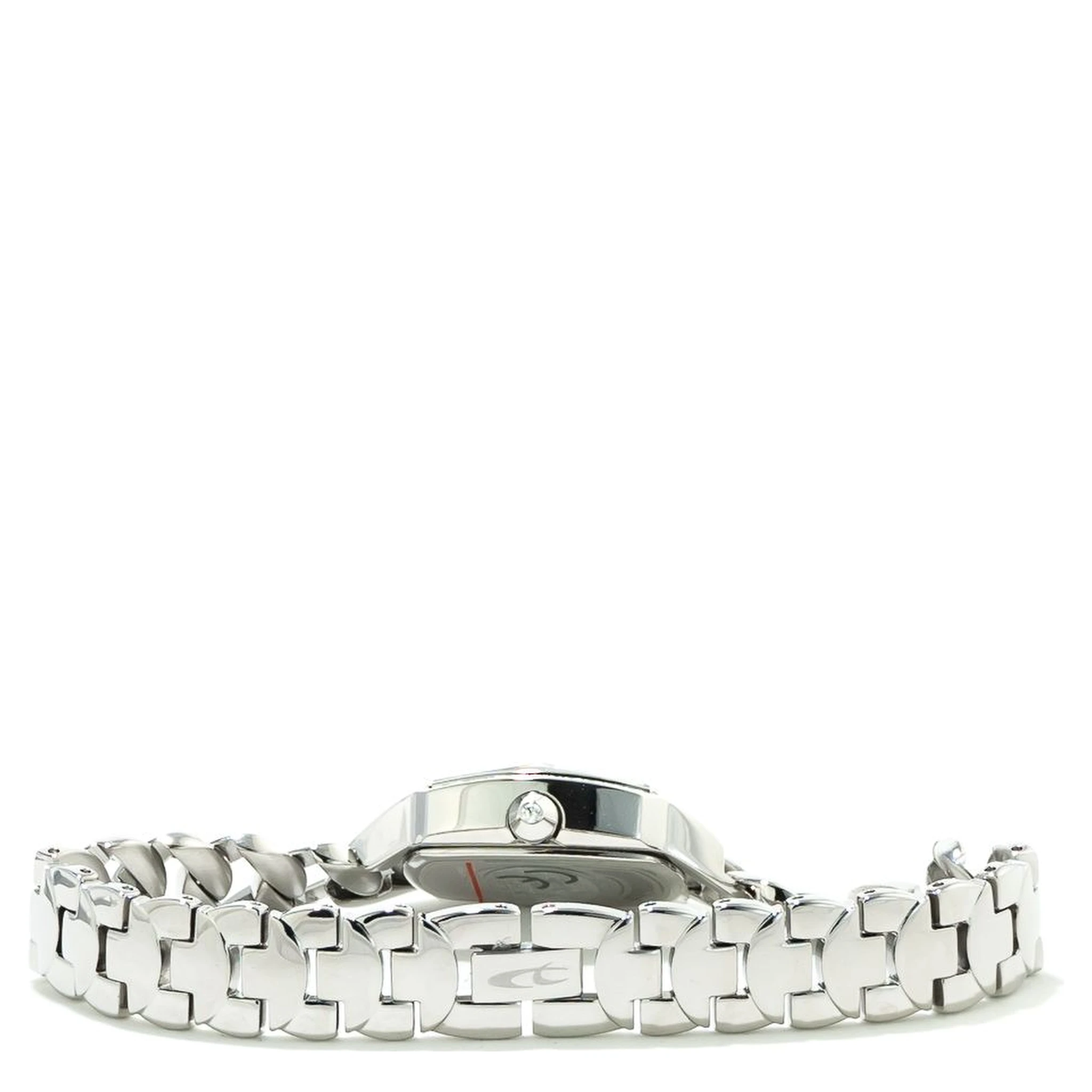 ساعة يد رسمية من الفولاذ المقاوم للصدأ الفضي