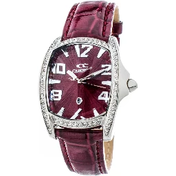 Red Leather Dress Watch