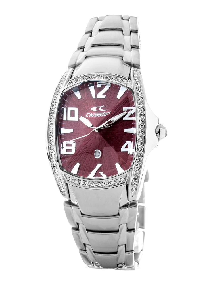 ساعة يد رسمية من الفولاذ المقاوم للصدأ الفضي