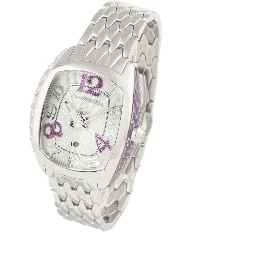 ساعة يد رسمية من الفولاذ المقاوم للصدأ الفضي