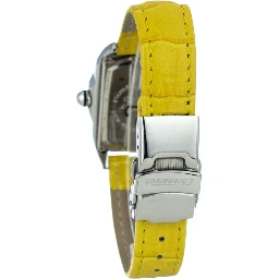 Yellow Leather Dress Watch