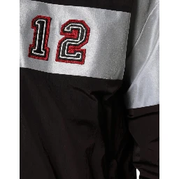 Multicolor Full Zip Jersey Men Bomber Jacket