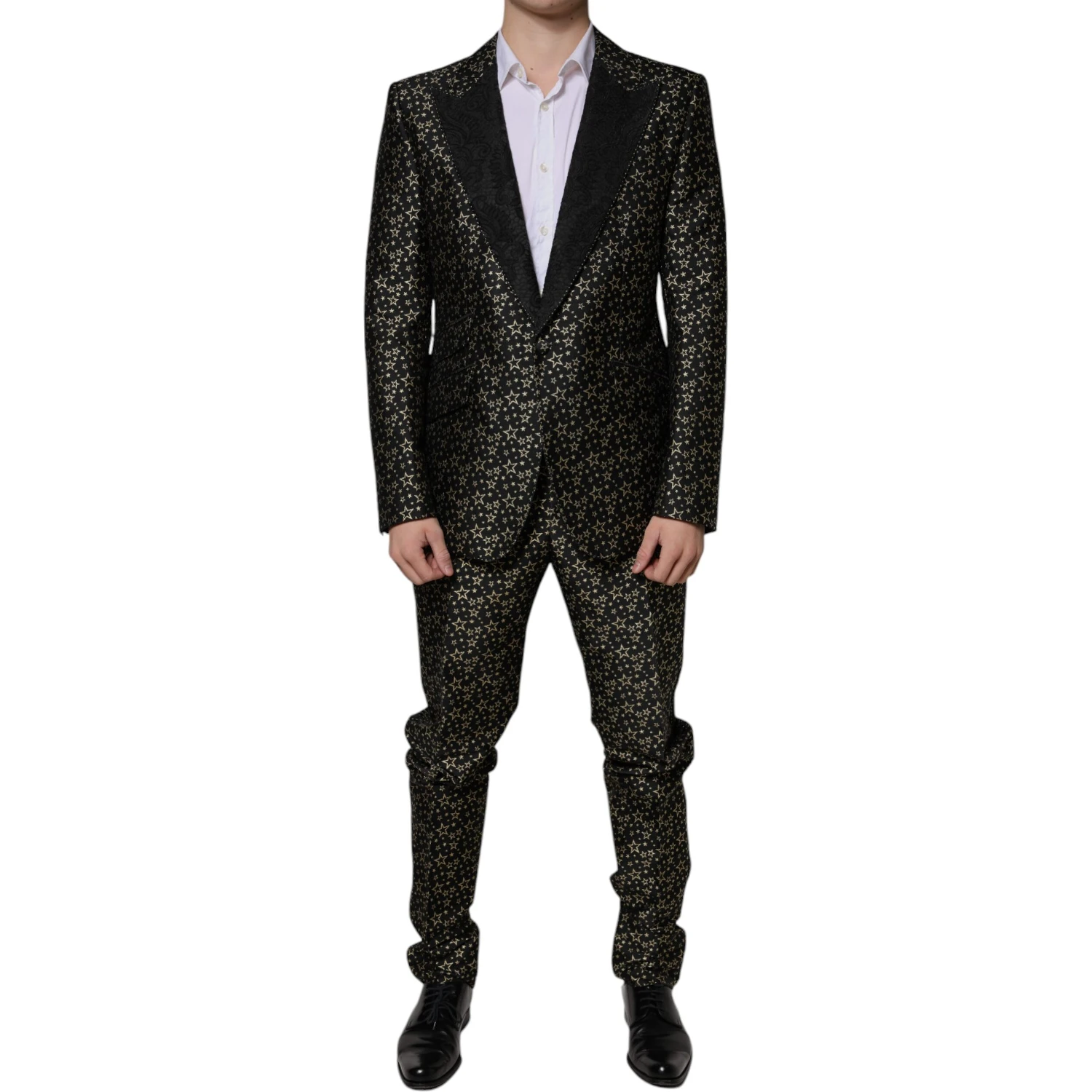 Black Stars Jacquard SICILIA 2 Piece Suit
