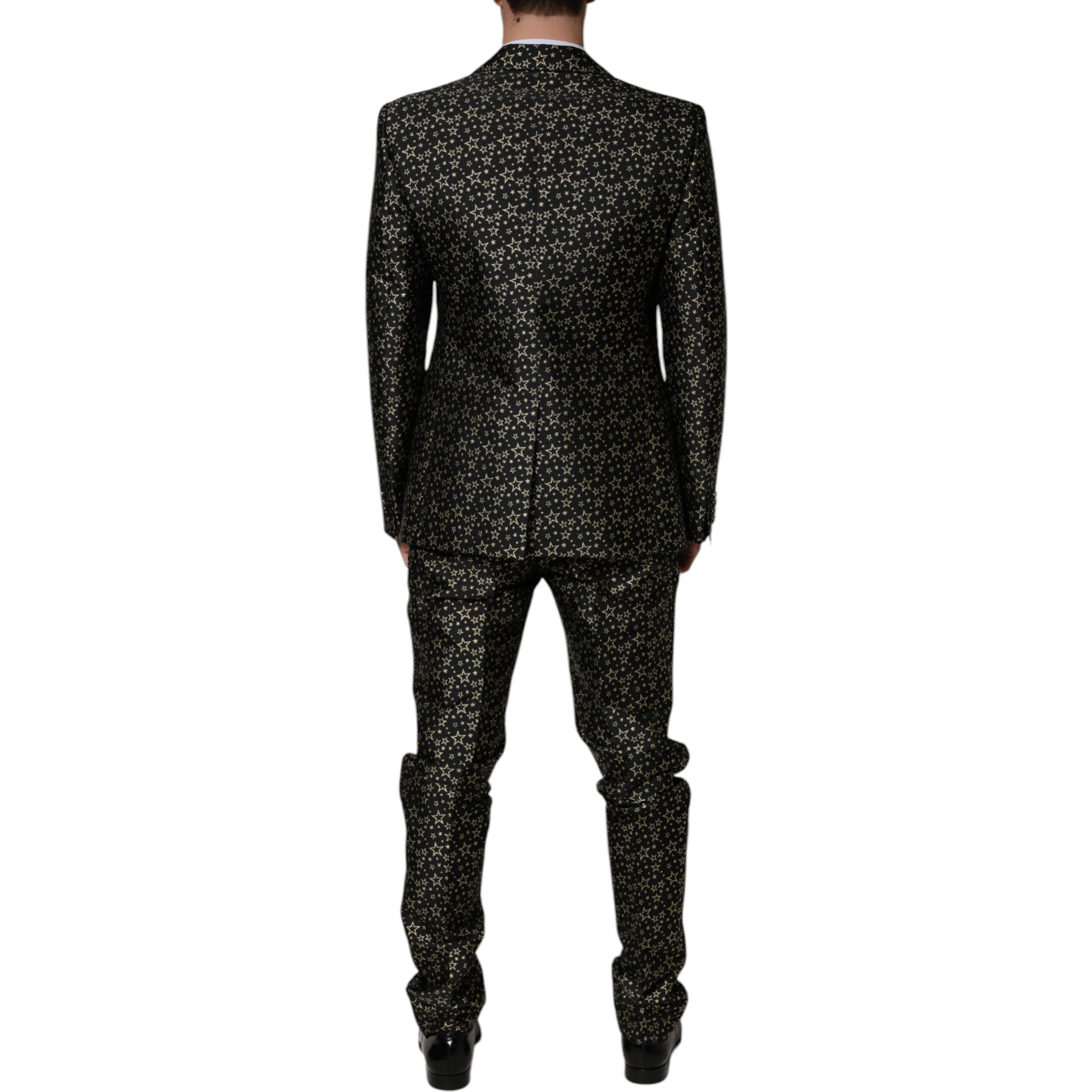Black Stars Jacquard SICILIA 2 Piece Suit