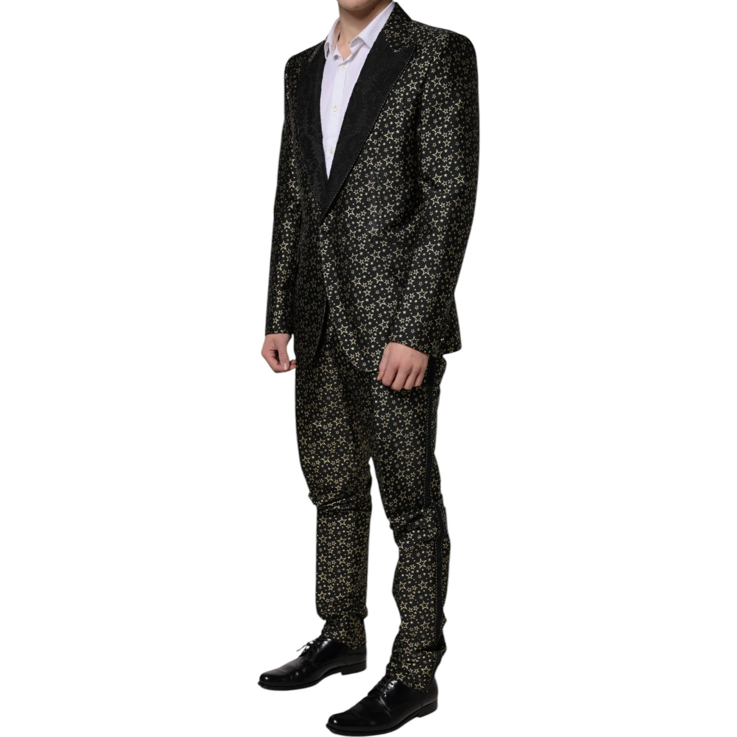 Black Stars Jacquard SICILIA 2 Piece Suit
