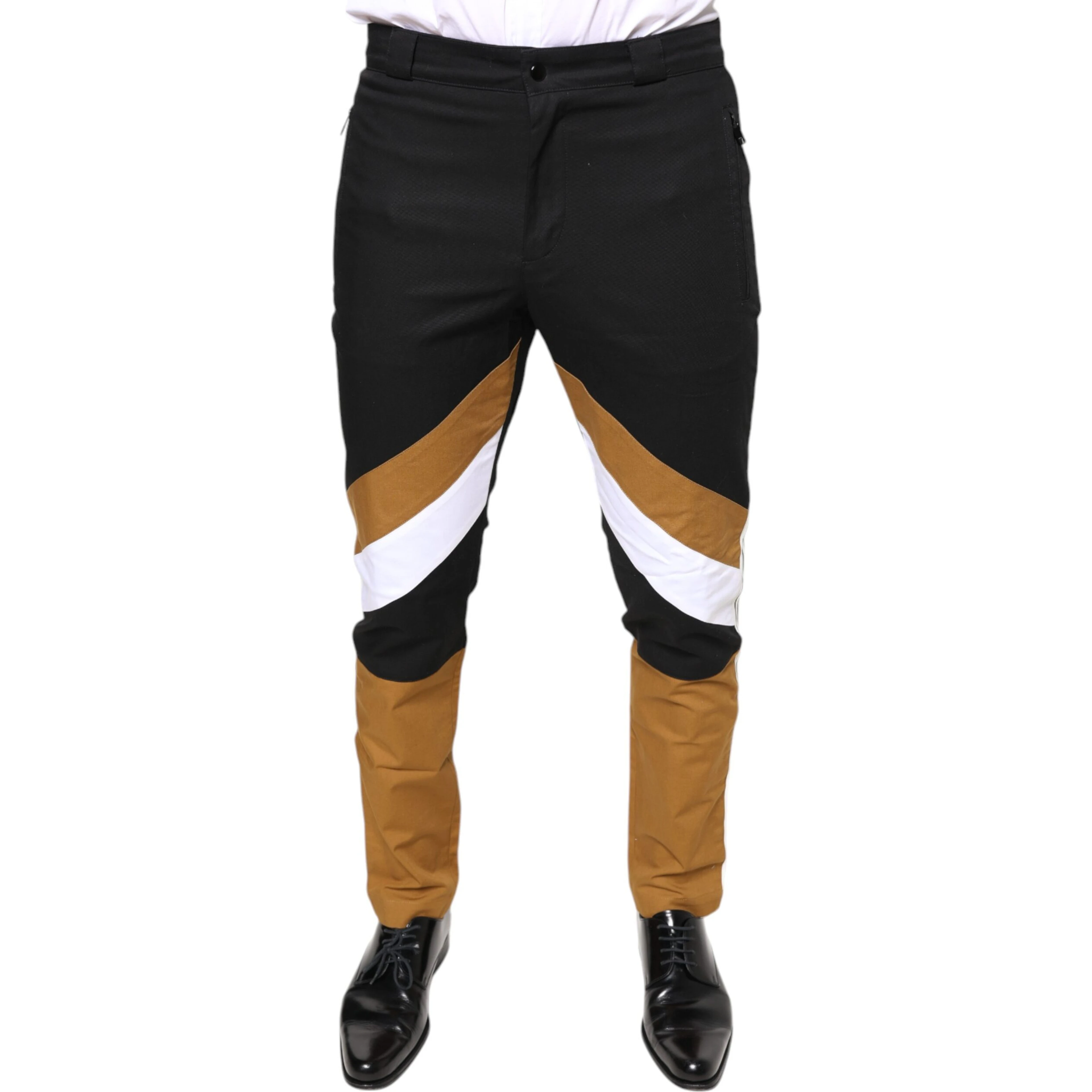 Multicolor Stripe Skinny Cotton Pants