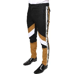 Multicolor Stripe Skinny Cotton Pants
