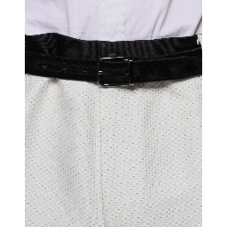White Polyester Formal Dress Pants