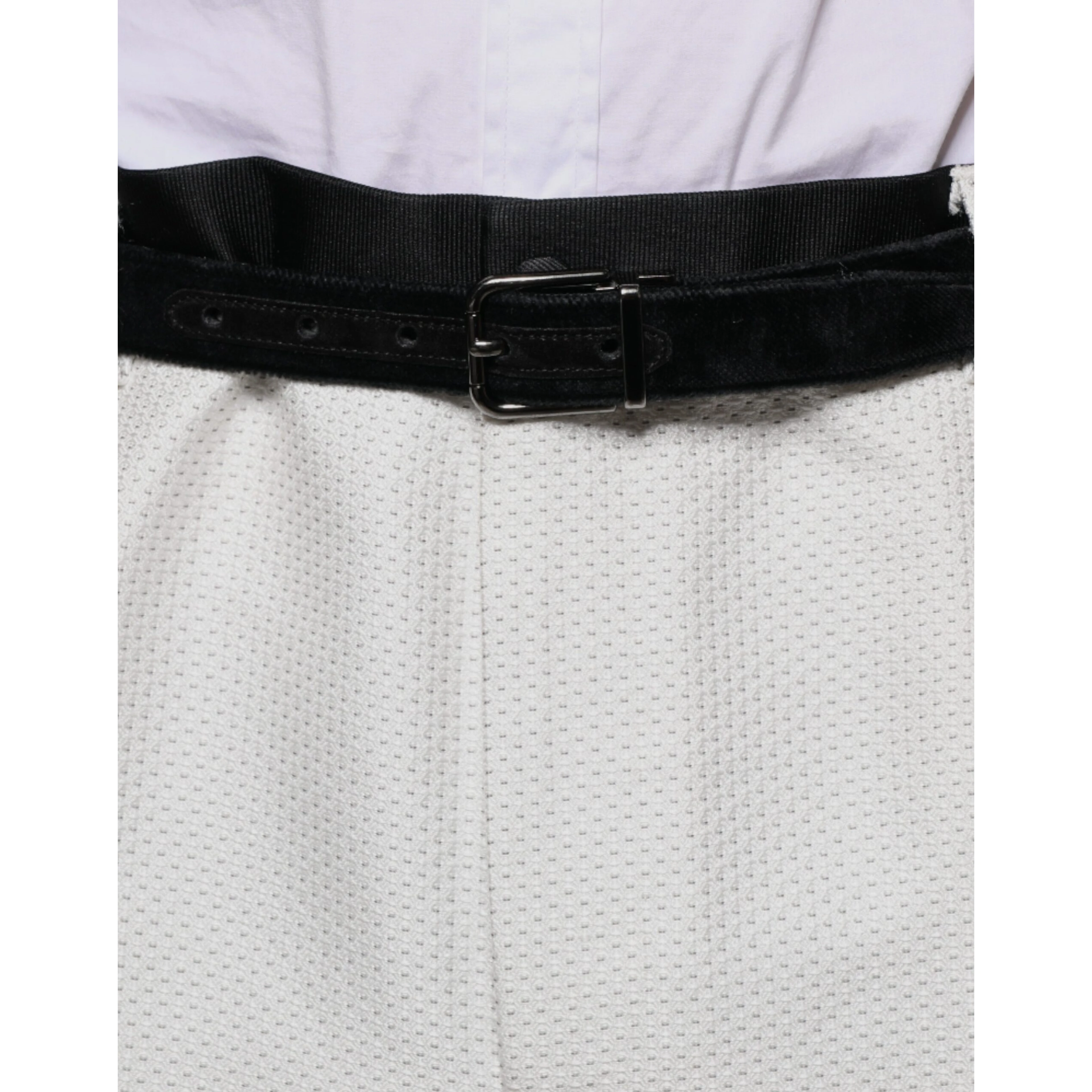White Polyester Formal Dress Pants