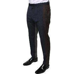 Black Cotton Wool Formal Dress Pants