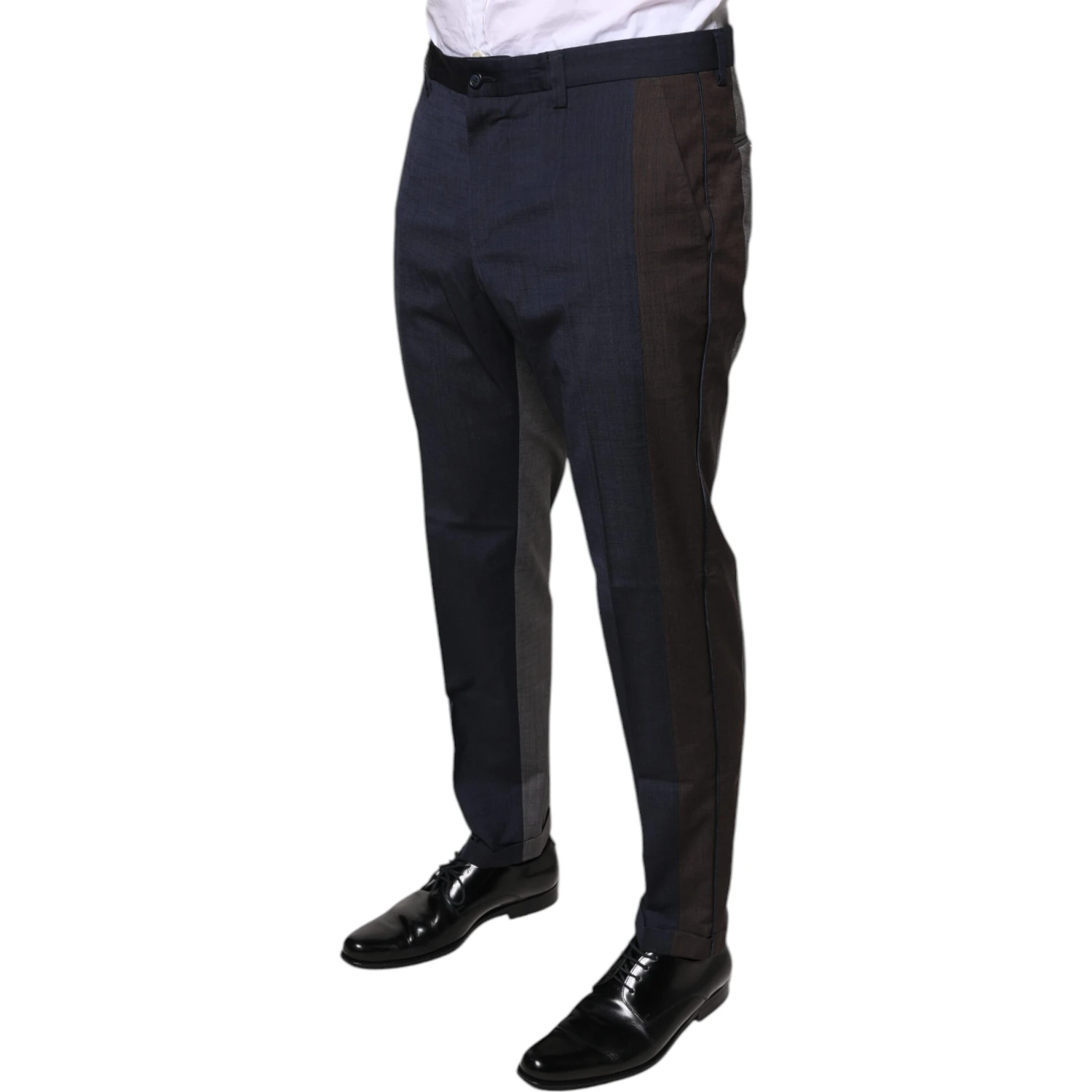 Black Cotton Wool Formal Dress Pants