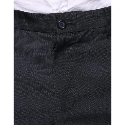Black Cotton Wool Formal Dress Pants
