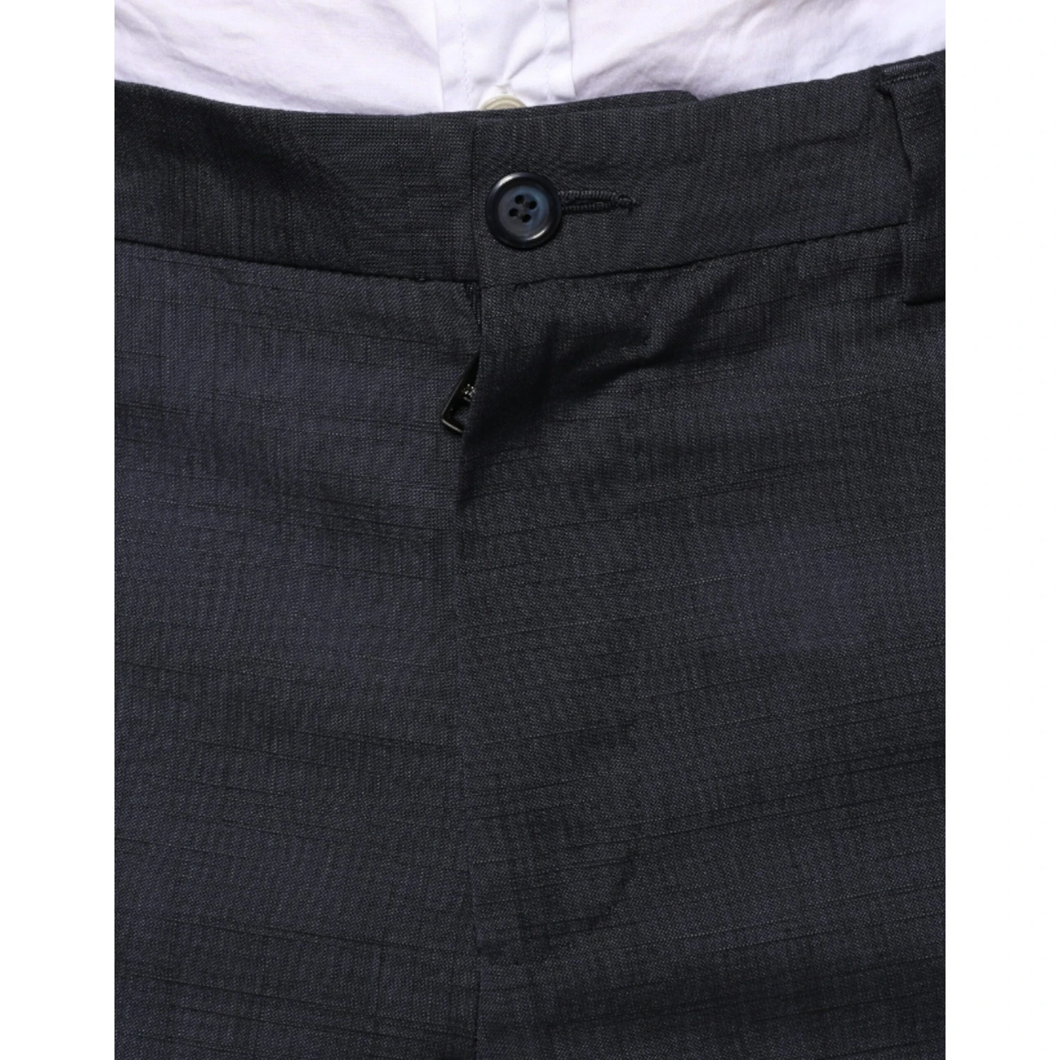 Black Cotton Wool Formal Dress Pants