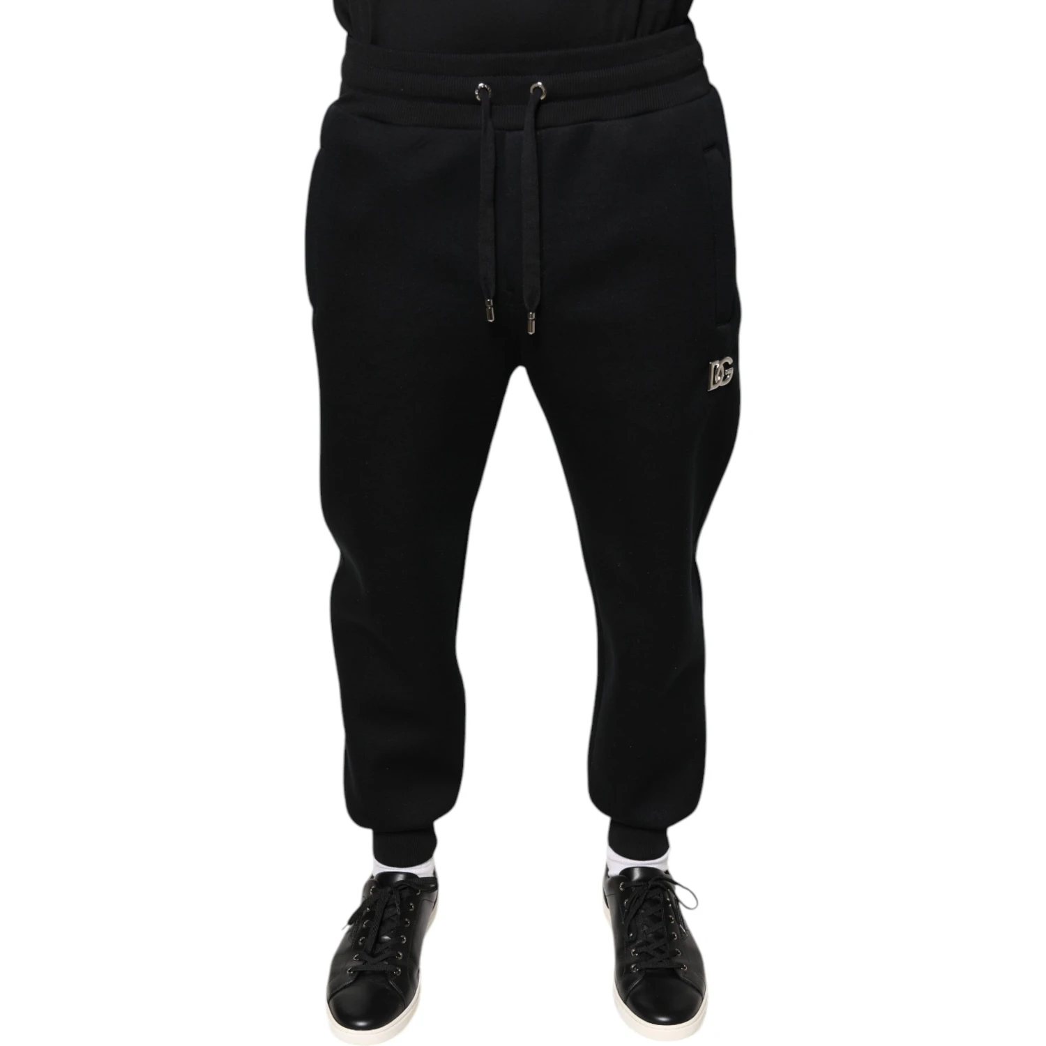 Black Modal DG Logo Jogger Men Sweatpants Pants