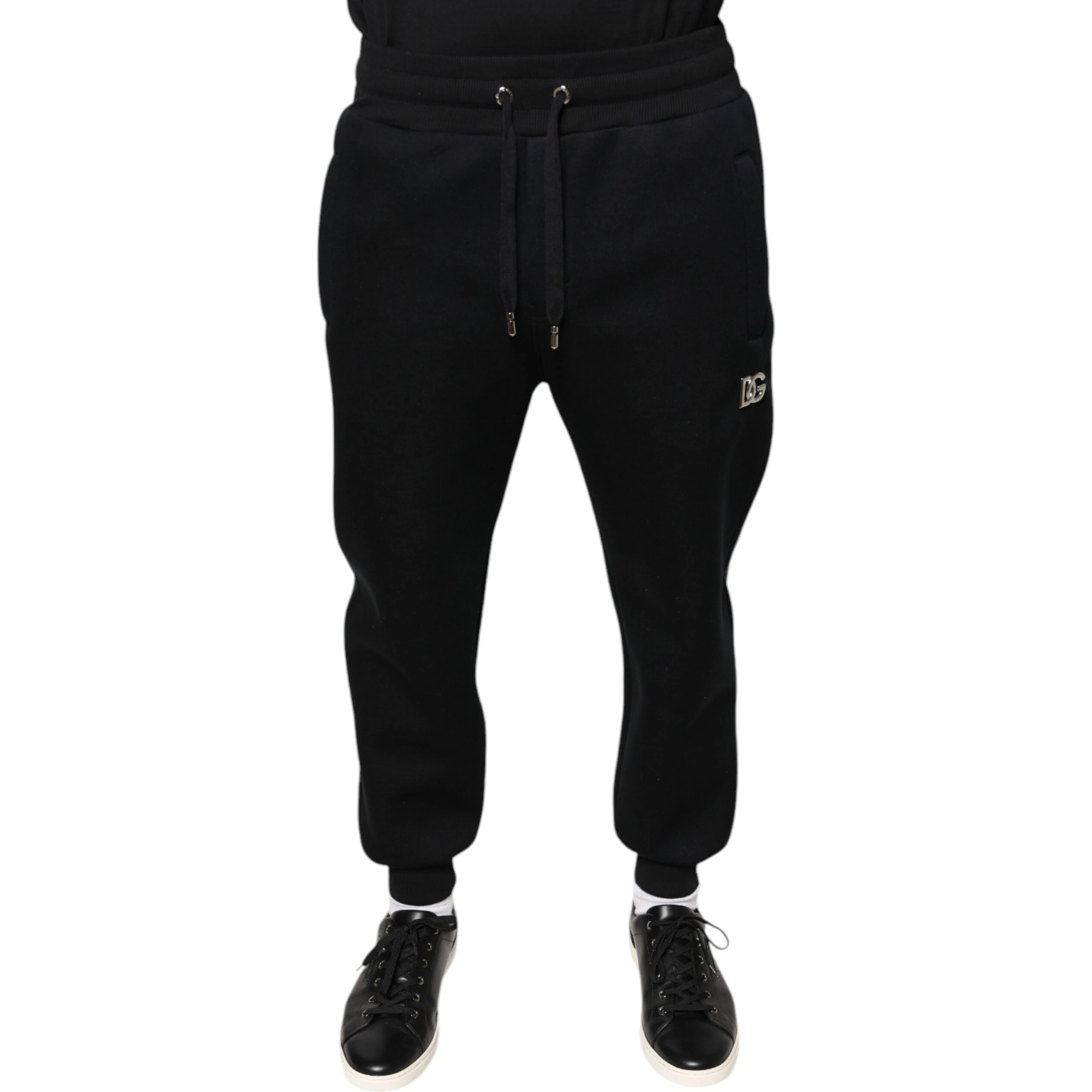 Black Modal DG Logo Jogger Men Sweatpants Pants