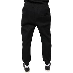 Black Modal DG Logo Jogger Men Sweatpants Pants