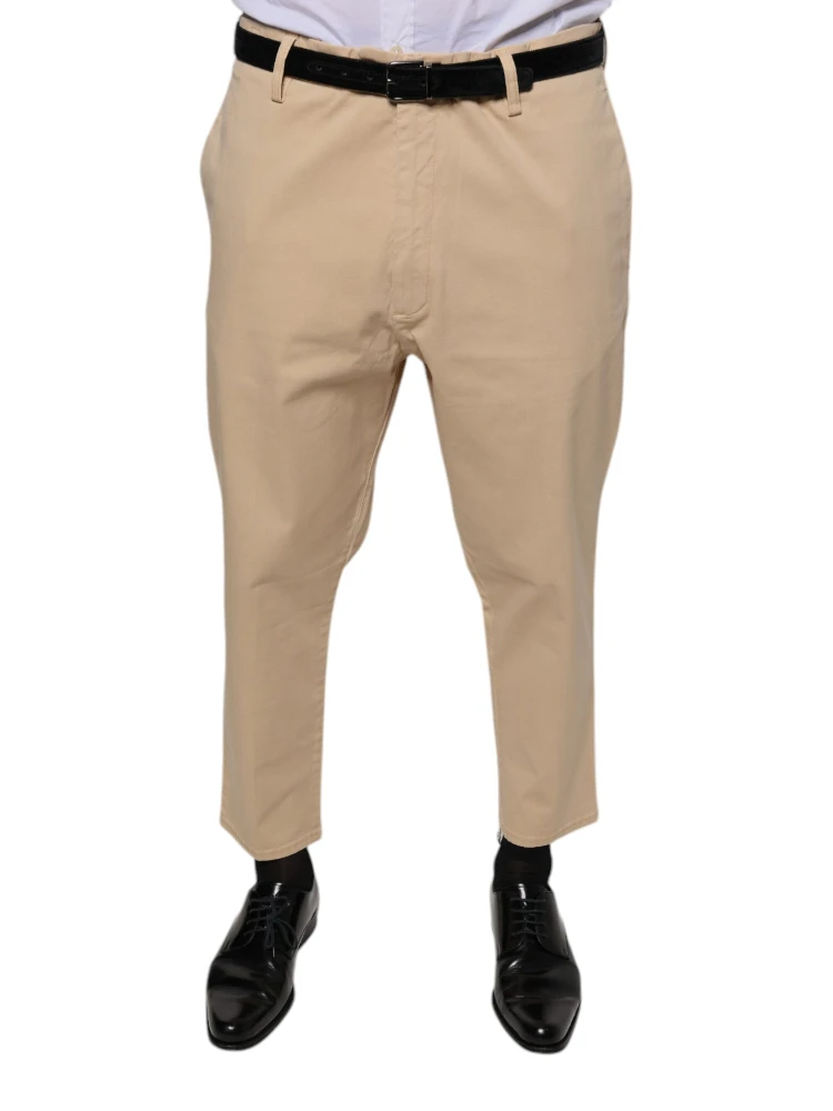 Beige HOUSTON Men Cropped Dress Pants alternative