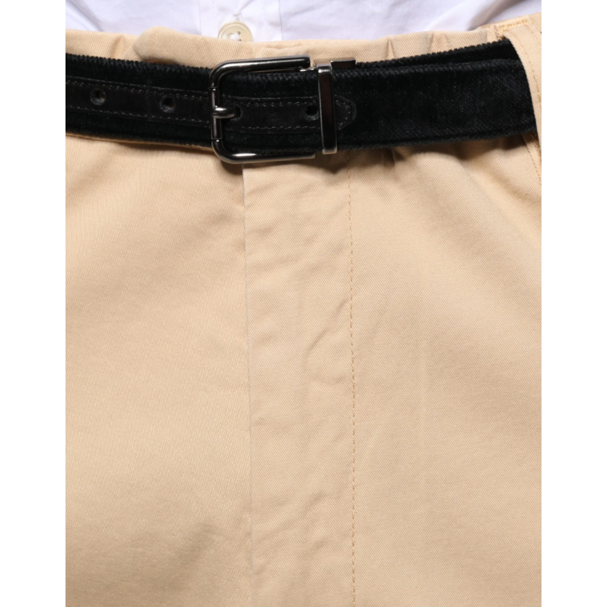 Beige HOUSTON Men Cropped Dress Pants
