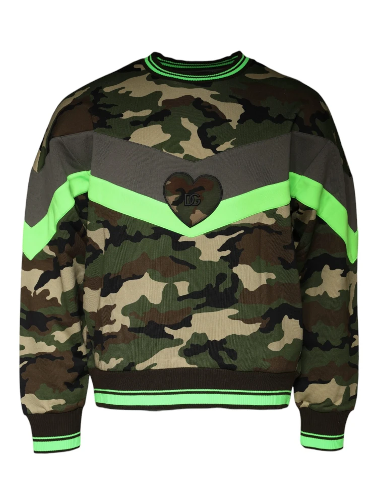 Multicolor Camouflage Sweatshirt Sweater