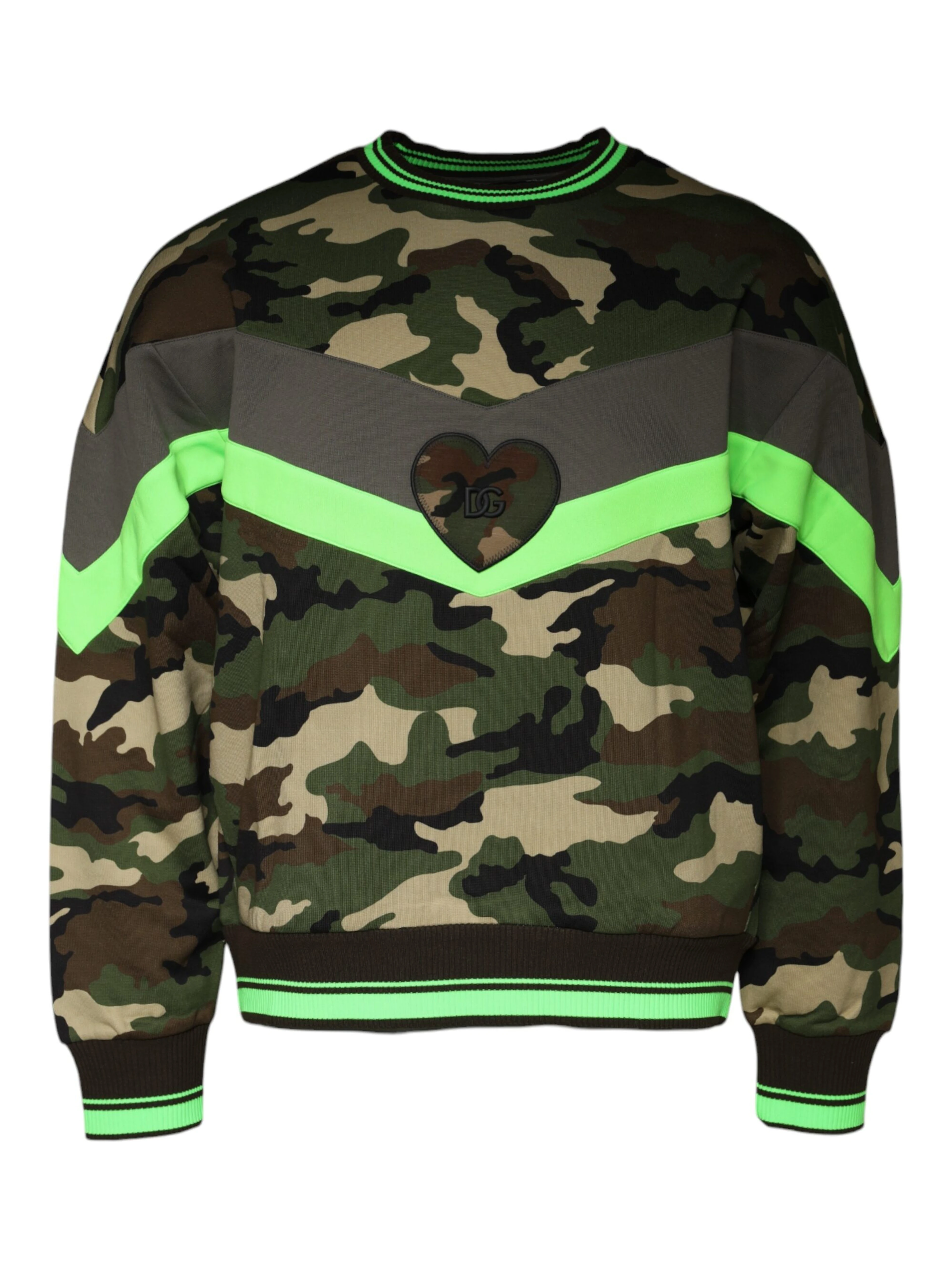 Multicolor Camouflage Sweatshirt Sweater
