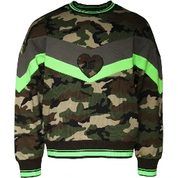 Multicolor Camouflage Sweatshirt Sweater