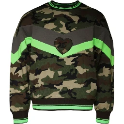 Multicolor Camouflage Sweatshirt Sweater