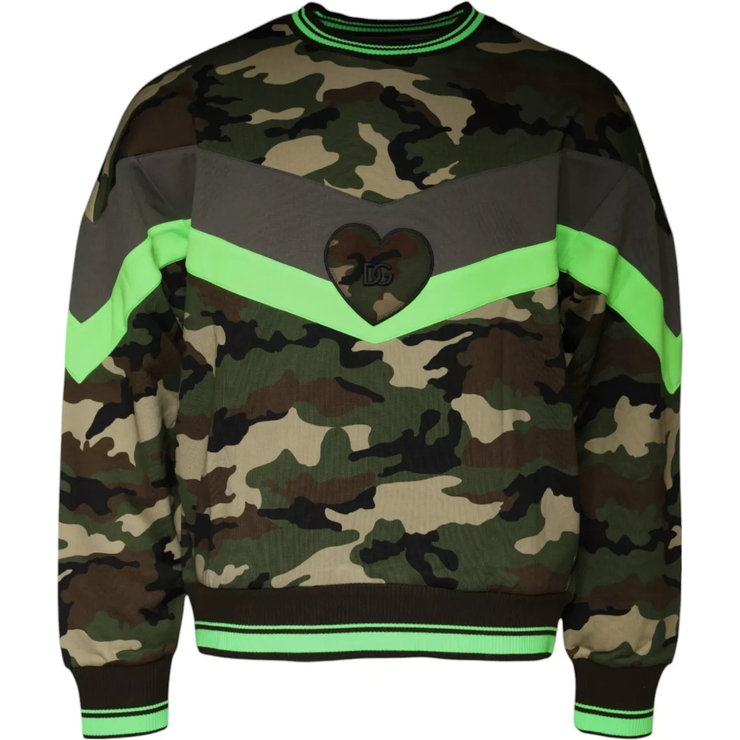 Multicolor Camouflage Sweatshirt Sweater
