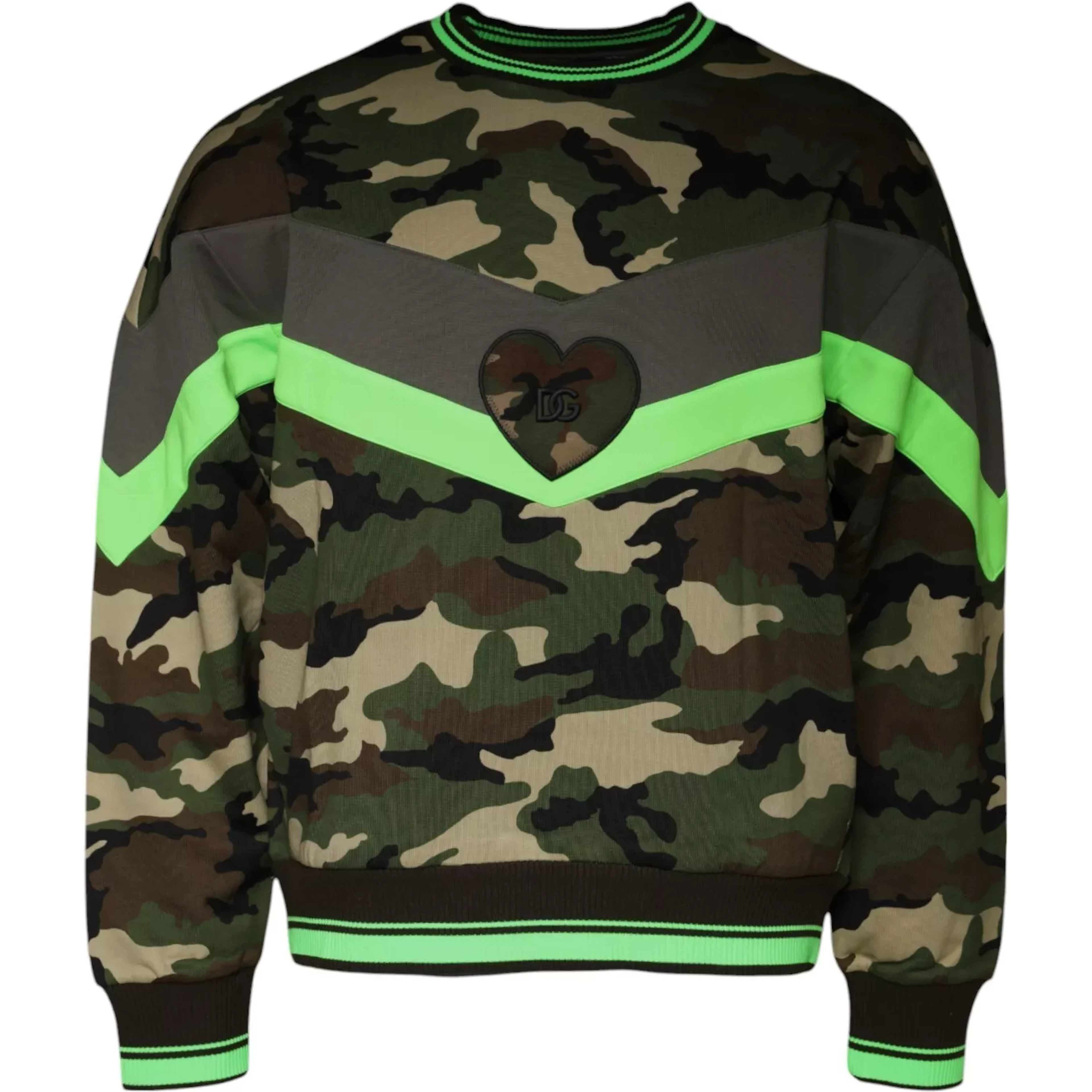 Multicolor Camouflage Sweatshirt Sweater