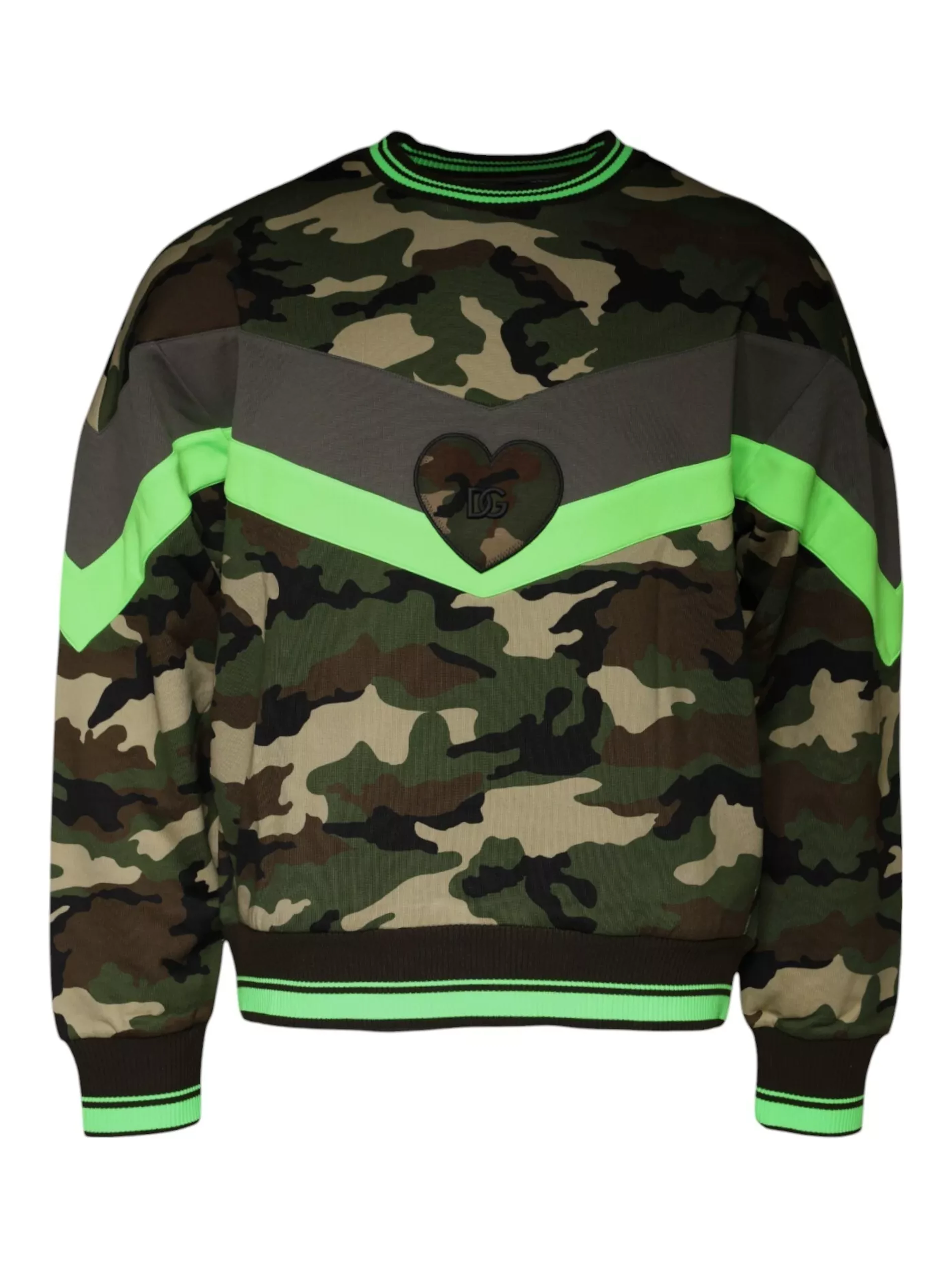 Multicolor Camouflage Sweatshirt Sweater