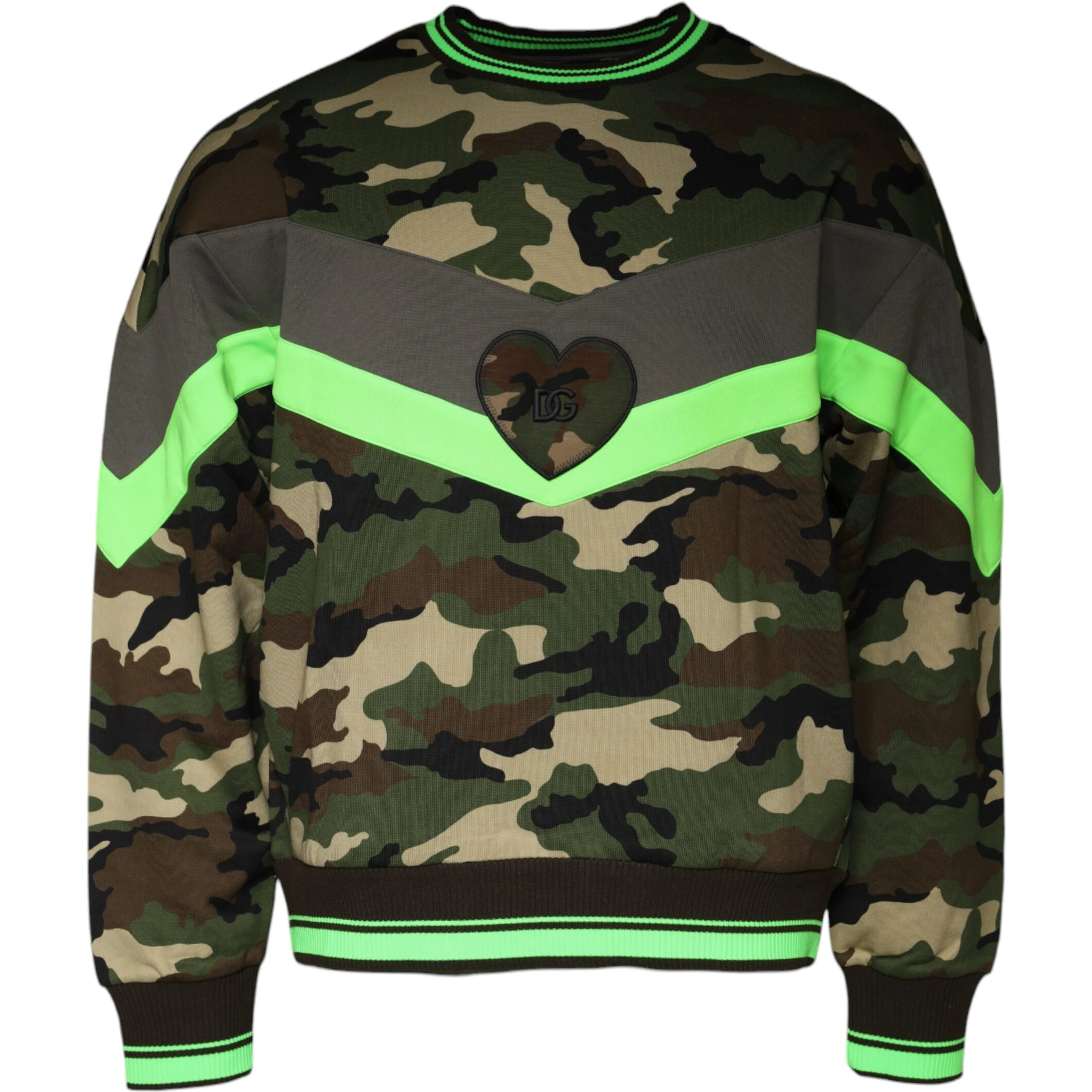 Multicolor Camouflage Sweatshirt Sweater